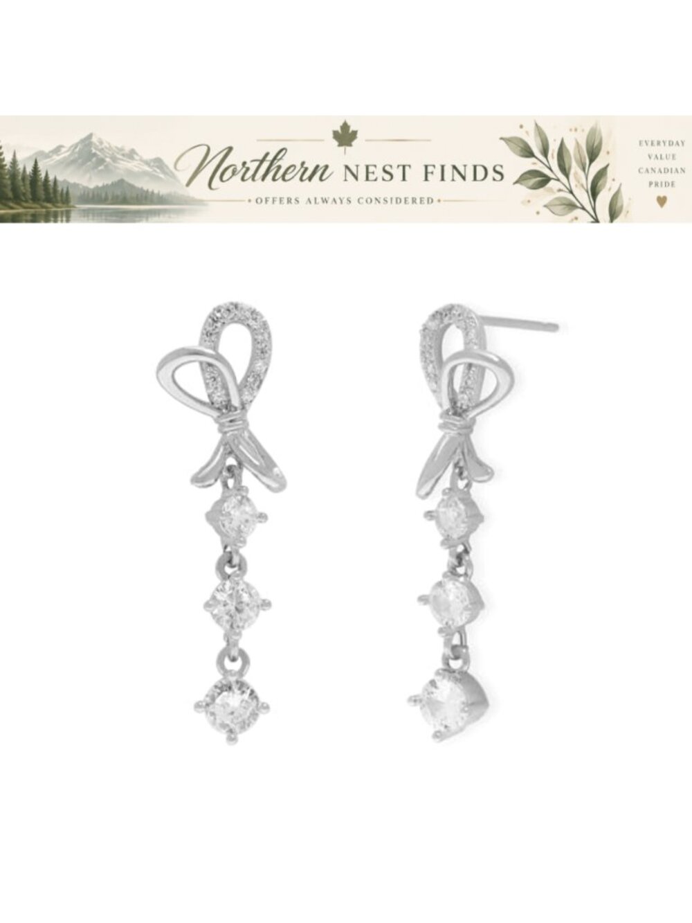 Gold Plated CZ Drop Dangle Earrings Hypoallergenic Long Teardrop Women Jewelry